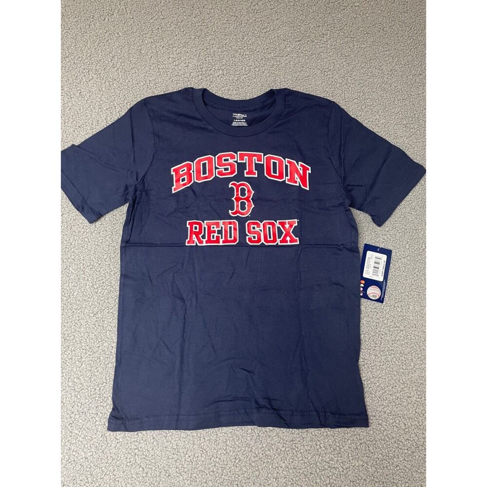 New Boston Red Sox Boys Youth T-shirt Genuine‎ Merchandise Size XL 18/20